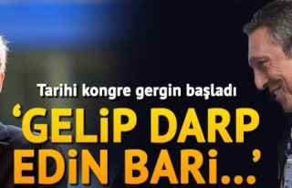 Fenerbahçe'de tarihi kongreden kareler! 'Gelip darp...