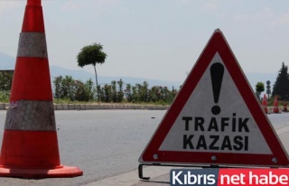 Girne'de korkunç kaza!