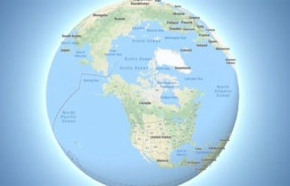 Google Dünya'yı artık küre olarak gösteriyor