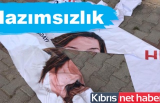 Halkın Partisi posterlerine çirkin saldırı