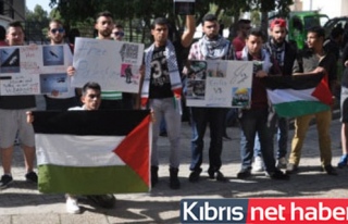 İsrailli konuşmacıya Filistinli öğrenci protestosu