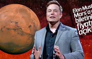 Mars'a gidiş biletinin fiyatını açıkladı