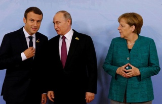 Putin, Merkel ve Macron ile Suriye'yi görüştü