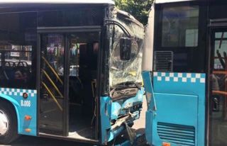 Şişli'de 3 halk otobüsü çarpıştı