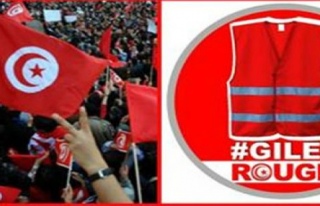 Tunus'ta 'Kırmızı Yelekliler' çağrısı 