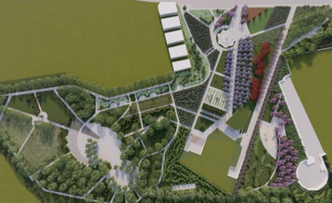 DAÜ Kent-AG, Rauf Raif Denktaş Anıt Mezarı ve Cumhuriyet Parkı için peyzaj tasarım projesi hazırladı